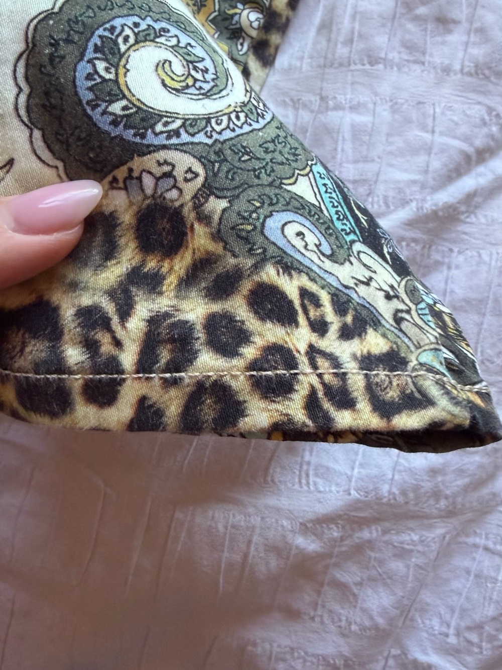 Marciano Leopard & Paisley Skinny Jeans - Brown, Black, Cream, Turquoise - Picture 7 of 9